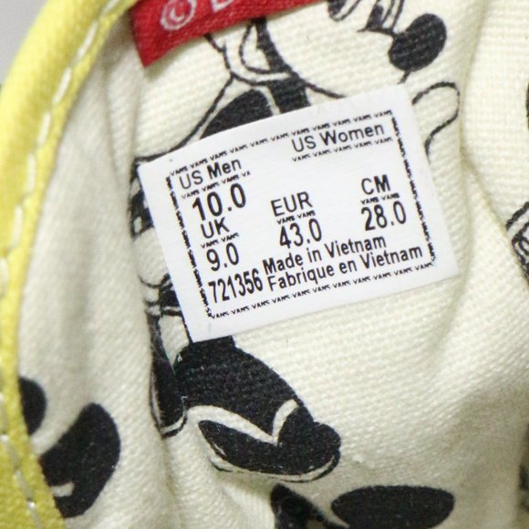 VANS Disney x Old Skool '80s Mickey' Sneakers Sz 10 US Wmn - Picture 15 of 15